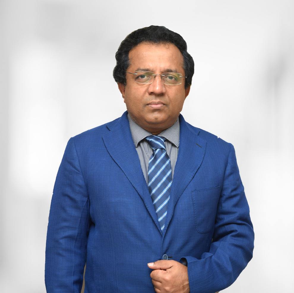 Image shows Dr. Ramesh, the director of Altius hospitals and leading laproscopic surgeon in South India